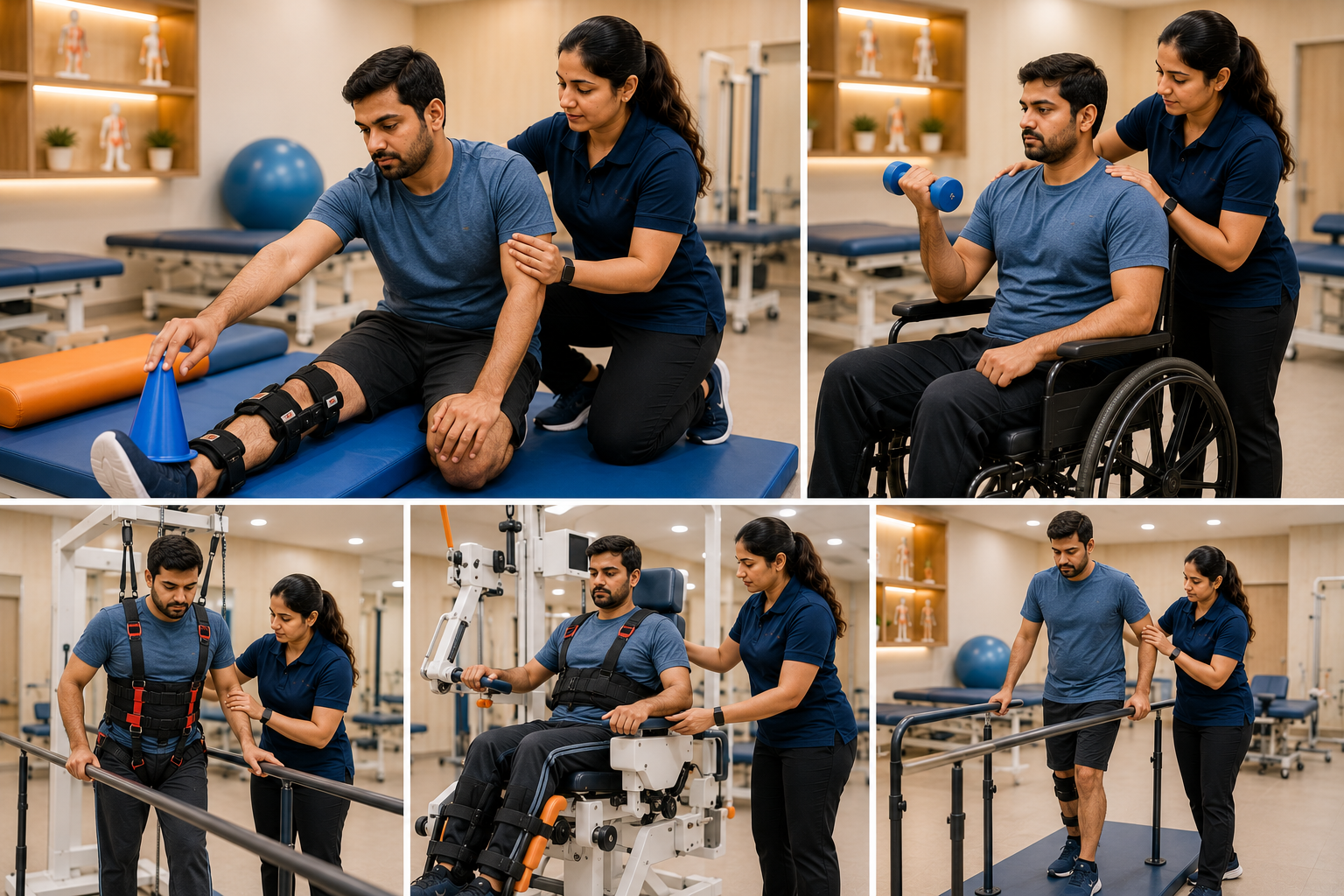 Rehabilitation equipment in clinic